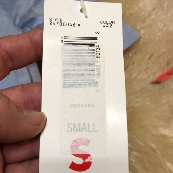 Liz sport shirt sleeve button up shirt size S - Picture 3 of 8